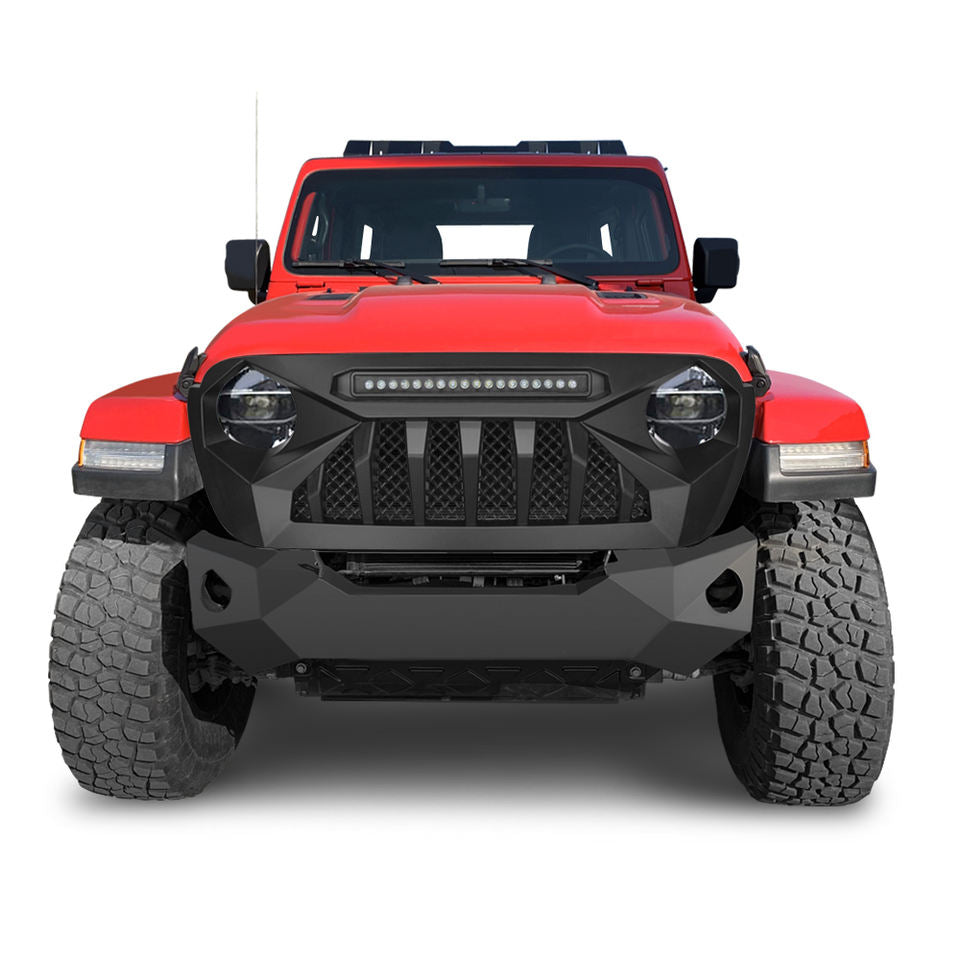 4K 4x4 Devil LED Grill for Jeep Wrangler JL and Gladiator JT