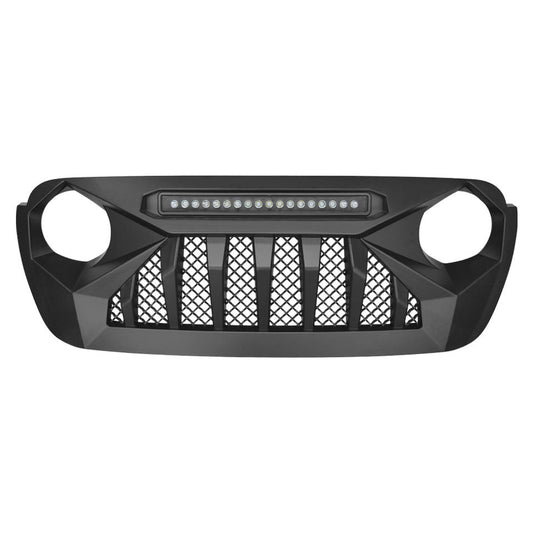 4K 4x4 Devil LED Grill for Jeep Wrangler JL and Gladiator JT