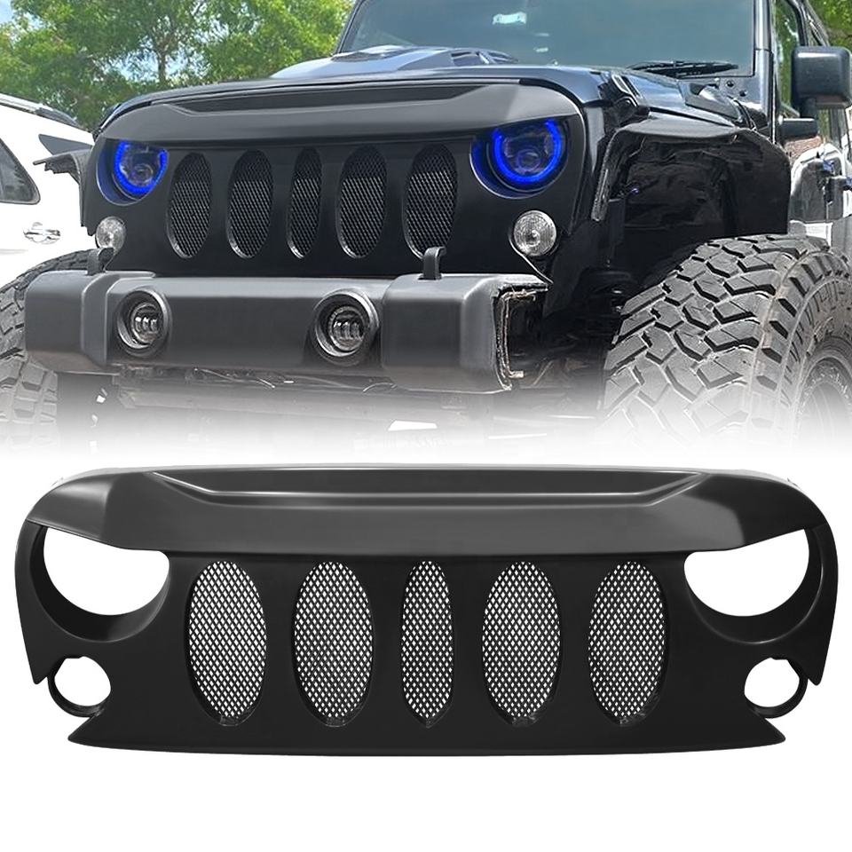 4K 4x4 Spider Fang Grill for Jeep Wrangler JK