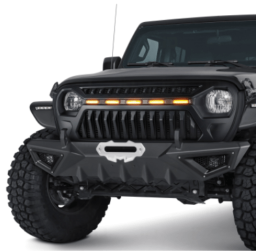 Oakman Offroad JL/JT LED Grill for Jeep Wrangler JL or Gladiator JT