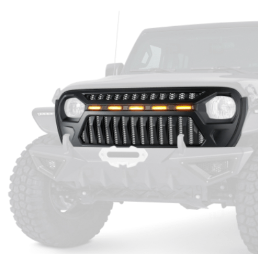 Oakman Offroad JL/JT LED Grill for Jeep Wrangler JL or Gladiator JT